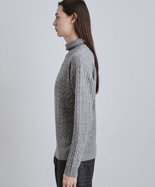 tk.TAKEO KIKUCHI / ティーケー タケオキクチ ニット・セーター | ケーブルタートルニット | 詳細18