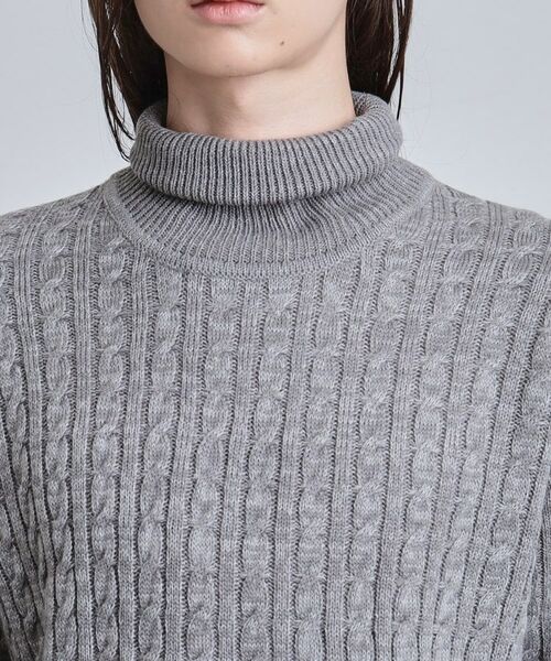 tk.TAKEO KIKUCHI / ティーケー タケオキクチ ニット・セーター | ケーブルタートルニット | 詳細20