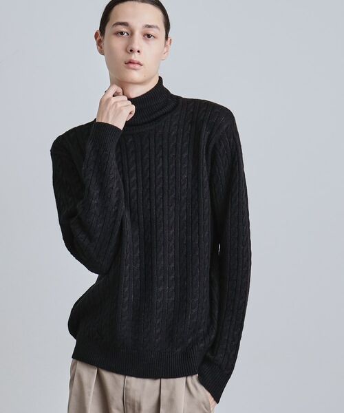 tk.TAKEO KIKUCHI / ティーケー タケオキクチ ニット・セーター | ケーブルタートルニット | 詳細5