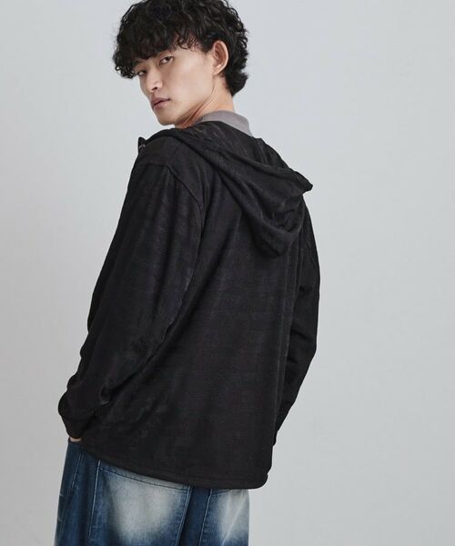 tk.TAKEO KIKUCHI / ティーケー タケオキクチ パーカー | ジャカードジップパーカー | 詳細5