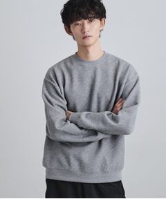 tk.TAKEO KIKUCHI / ティーケー タケオキクチ カットソー | 膨れジャカードクルーカットソー