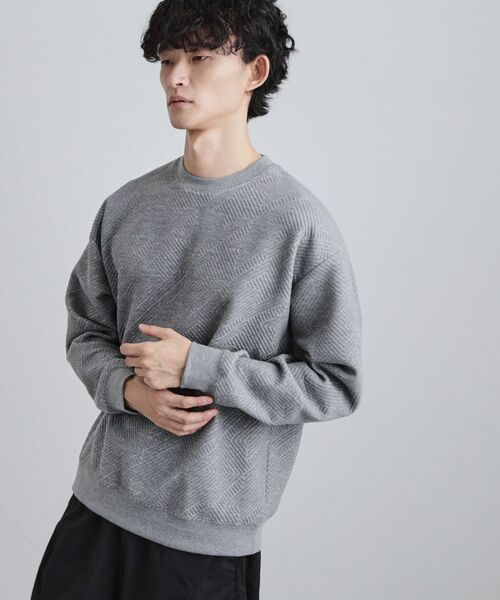 tk.TAKEO KIKUCHI / ティーケー タケオキクチ カットソー | 膨れジャカードクルーカットソー | 詳細13