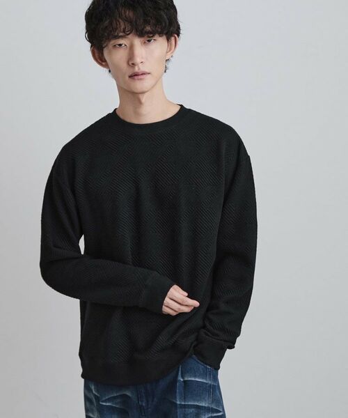 tk.TAKEO KIKUCHI / ティーケー タケオキクチ カットソー | 膨れジャカードクルーカットソー | 詳細5