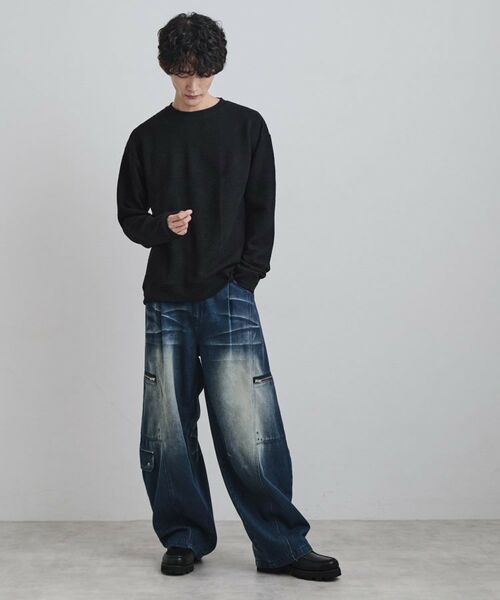 tk.TAKEO KIKUCHI / ティーケー タケオキクチ カットソー | 膨れジャカードクルーカットソー | 詳細6