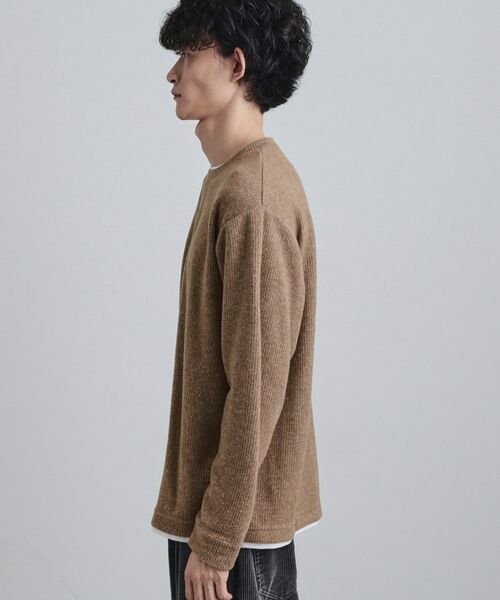 tk.TAKEO KIKUCHI / ティーケー タケオキクチ カットソー | フェイクレイヤードニットソー | 詳細18
