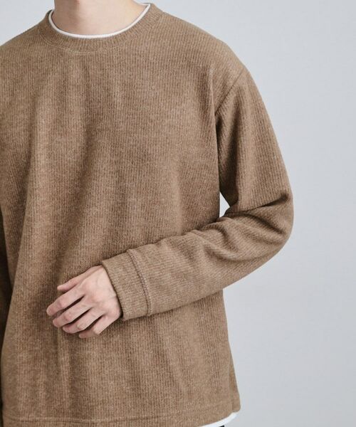 tk.TAKEO KIKUCHI / ティーケー タケオキクチ カットソー | フェイクレイヤードニットソー | 詳細21