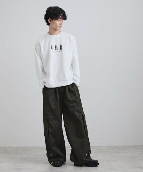 tk.TAKEO KIKUCHI / ティーケー タケオキクチ スウェット | ピープル刺繍スウェット | 詳細2