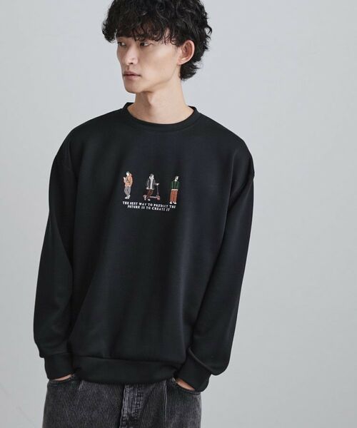 tk.TAKEO KIKUCHI / ティーケー タケオキクチ スウェット | ピープル刺繍スウェット | 詳細5