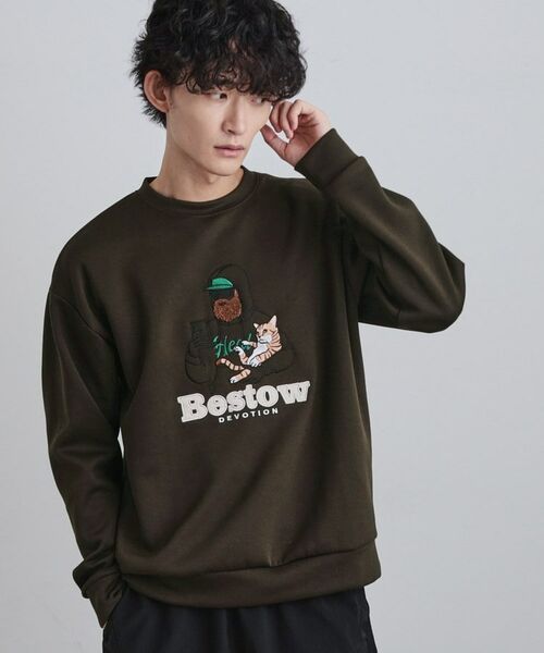 tk. TAKEO KIKUCHI/ティーケー タケオキクチ ヒゲサガラスウェット ブラウン(044) 04(LL) tk. TAKEO KIKUCHI/ティーケー タケオキクチ ヒゲサガラスウェット ブラウン(044) 04(LL)