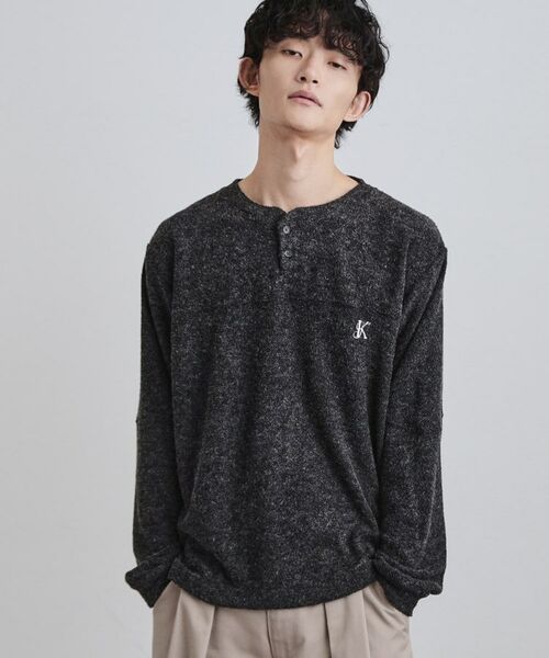 tk.TAKEO KIKUCHI / ティーケー タケオキクチ カットソー | モールヘンリーネックカットソー | 詳細1