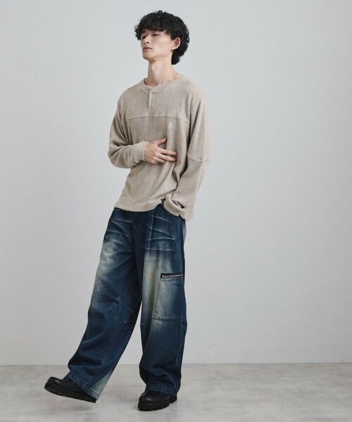 tk.TAKEO KIKUCHI / ティーケー タケオキクチ カットソー | モールヘンリーネックカットソー | 詳細11