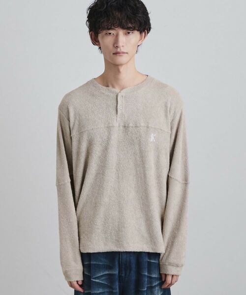 tk.TAKEO KIKUCHI / ティーケー タケオキクチ カットソー | モールヘンリーネックカットソー | 詳細13