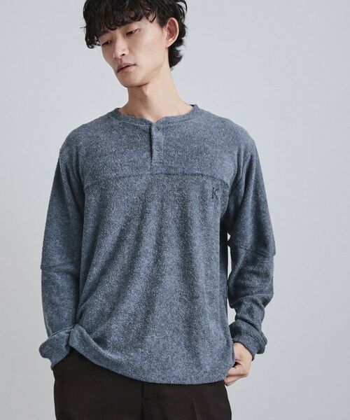 tk.TAKEO KIKUCHI / ティーケー タケオキクチ カットソー | モールヘンリーネックカットソー | 詳細5