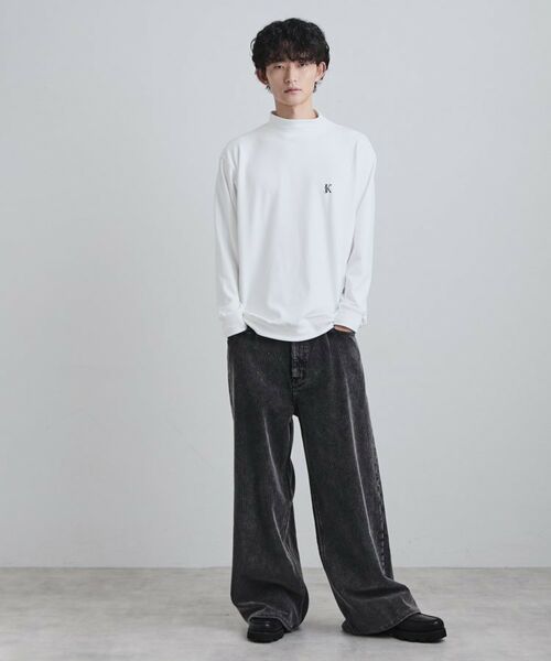 tk.TAKEO KIKUCHI / ティーケー タケオキクチ カットソー | モイスチャースムースモックネックカットソー | 詳細2