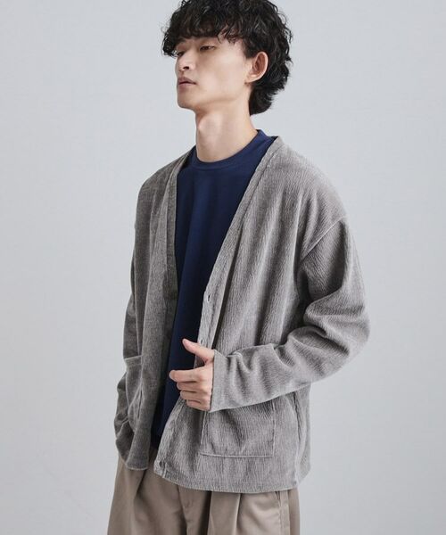 tk.TAKEO KIKUCHI / ティーケー タケオキクチ カーディガン・ボレロ | モールニットソーVカーディガン | 詳細1