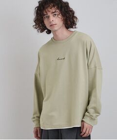 tk.TAKEO KIKUCHI / ティーケー タケオキクチ カットソー | ドルマンレイヤードスウェット