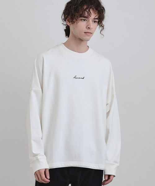 tk.TAKEO KIKUCHI / ティーケー タケオキクチ カットソー | ドルマンレイヤードスウェット | 詳細1