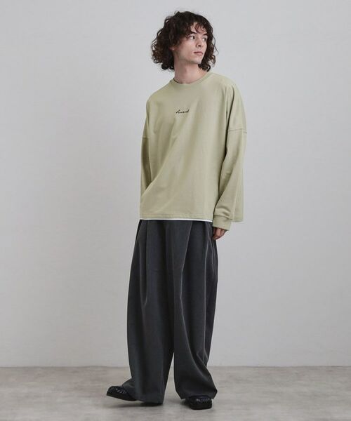 tk.TAKEO KIKUCHI / ティーケー タケオキクチ カットソー | ドルマンレイヤードスウェット | 詳細10