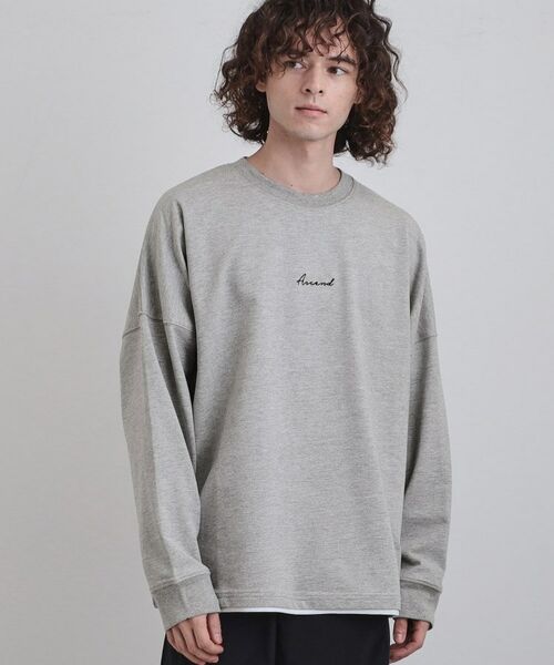 tk.TAKEO KIKUCHI / ティーケー タケオキクチ カットソー | ドルマンレイヤードスウェット | 詳細13