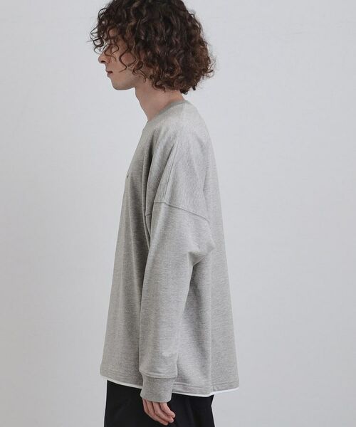 tk.TAKEO KIKUCHI / ティーケー タケオキクチ カットソー | ドルマンレイヤードスウェット | 詳細18