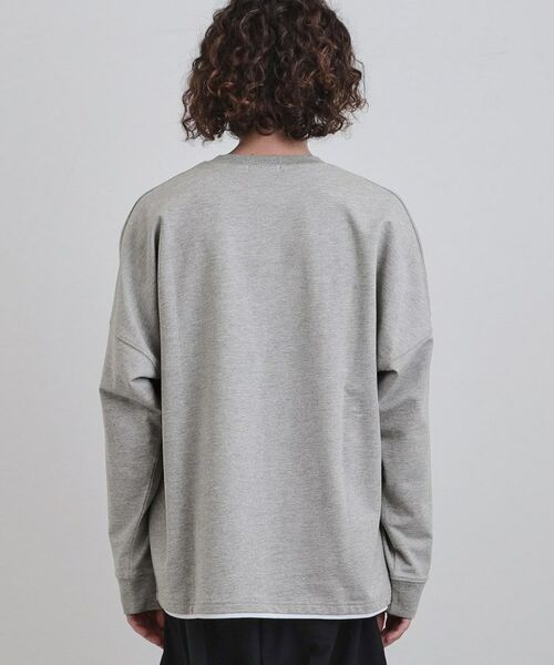 tk.TAKEO KIKUCHI / ティーケー タケオキクチ カットソー | ドルマンレイヤードスウェット | 詳細19