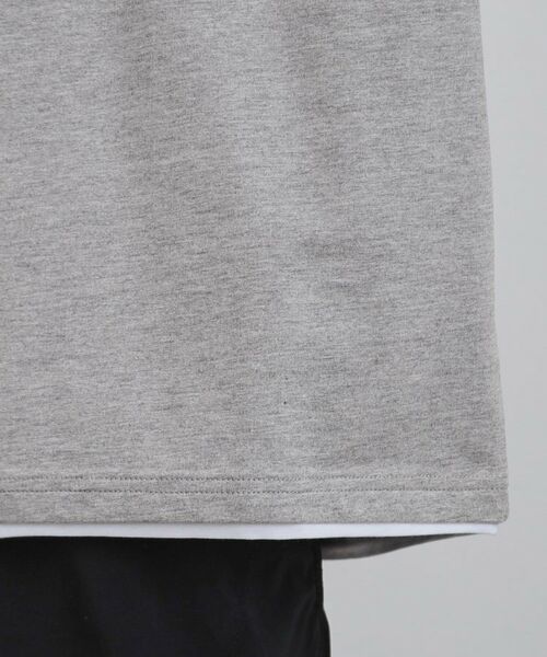 tk.TAKEO KIKUCHI / ティーケー タケオキクチ カットソー | ドルマンレイヤードスウェット | 詳細22