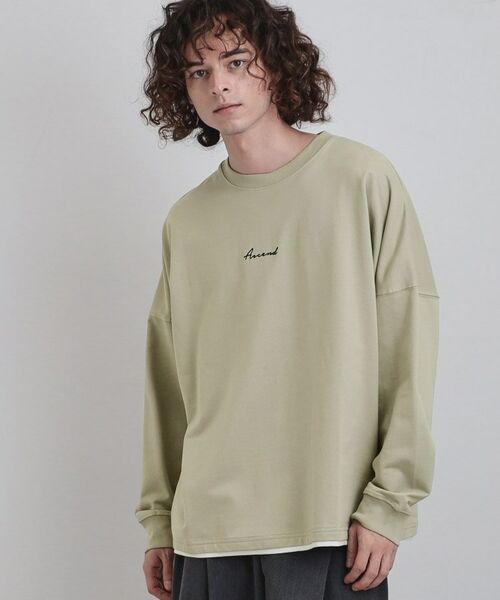 tk. TAKEO KIKUCHI/ティーケー タケオキクチ ドルマンレイヤードスウェット グレージュ(050) 03(L) tk. TAKEO KIKUCHI/ティーケー タケオキクチ ドルマンレイヤードスウェット グレージュ(050) 03(L)