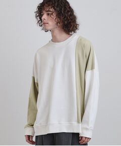 tk.TAKEO KIKUCHI / ティーケー タケオキクチ カットソー | 切り替えスウェット