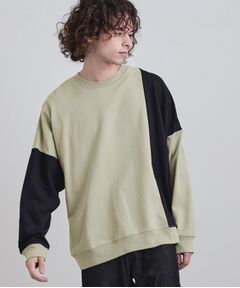 tk.TAKEO KIKUCHI / ティーケー タケオキクチ カットソー | 切り替えスウェット