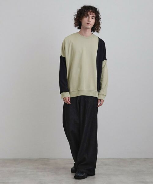 tk.TAKEO KIKUCHI / ティーケー タケオキクチ カットソー | 切り替えスウェット | 詳細10