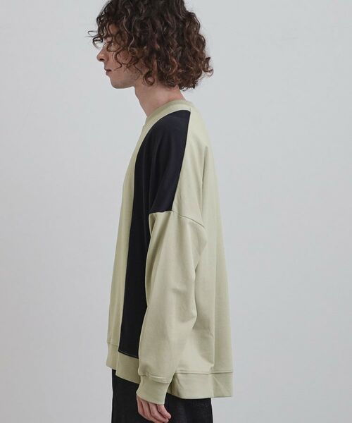 tk.TAKEO KIKUCHI / ティーケー タケオキクチ カットソー | 切り替えスウェット | 詳細14