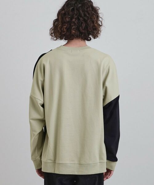 tk.TAKEO KIKUCHI / ティーケー タケオキクチ カットソー | 切り替えスウェット | 詳細15