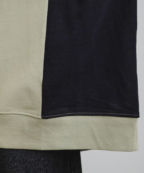 tk.TAKEO KIKUCHI / ティーケー タケオキクチ カットソー | 切り替えスウェット | 詳細18