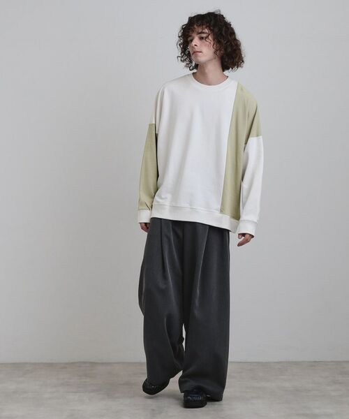 tk.TAKEO KIKUCHI / ティーケー タケオキクチ カットソー | 切り替えスウェット | 詳細3