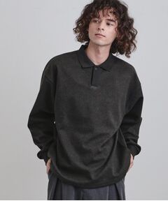 tk.TAKEO KIKUCHI / ティーケー タケオキクチ カットソー | ヘリンボンジャカードスキッパーポロシャツ