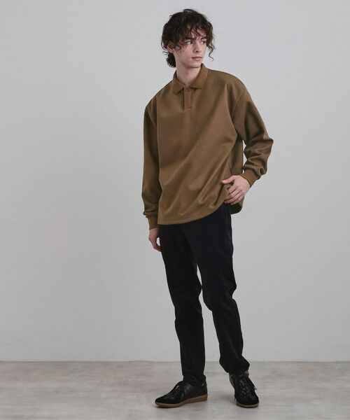 tk.TAKEO KIKUCHI / ティーケー タケオキクチ カットソー | ヘリンボンジャカードスキッパーポロシャツ | 詳細10