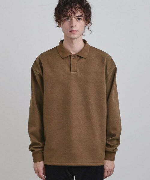 tk.TAKEO KIKUCHI / ティーケー タケオキクチ カットソー | ヘリンボンジャカードスキッパーポロシャツ | 詳細13