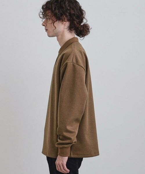 tk.TAKEO KIKUCHI / ティーケー タケオキクチ カットソー | ヘリンボンジャカードスキッパーポロシャツ | 詳細14