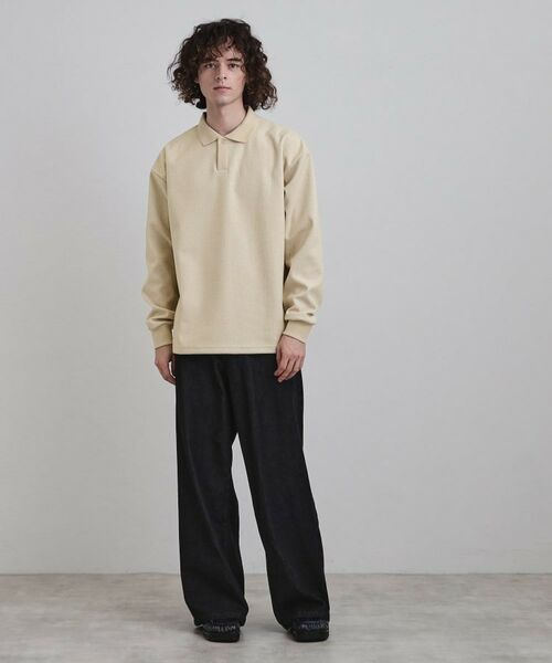 tk.TAKEO KIKUCHI / ティーケー タケオキクチ カットソー | ヘリンボンジャカードスキッパーポロシャツ | 詳細6