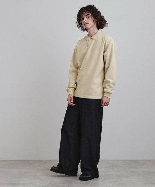 tk.TAKEO KIKUCHI / ティーケー タケオキクチ カットソー | ヘリンボンジャカードスキッパーポロシャツ | 詳細7