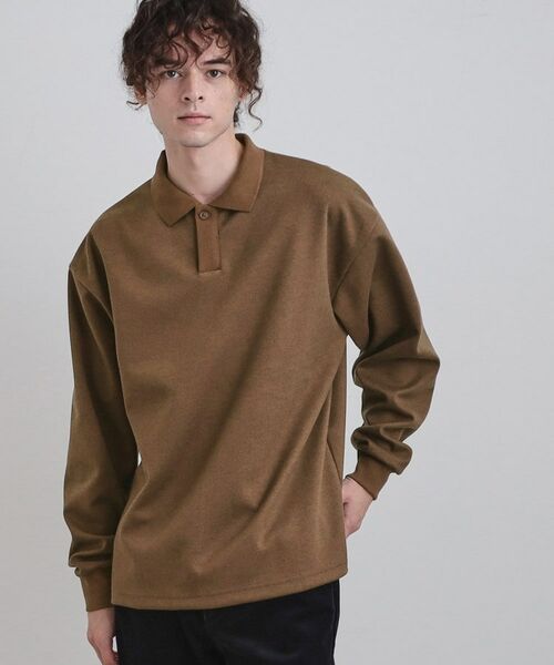 tk.TAKEO KIKUCHI / ティーケー タケオキクチ カットソー | ヘリンボンジャカードスキッパーポロシャツ | 詳細9