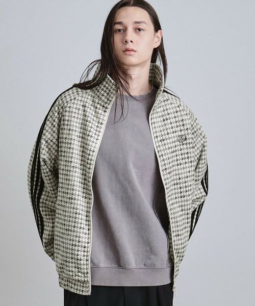 tk.TAKEO KIKUCHI / ティーケー タケオキクチ レザーブルゾン・ジャケット | フェイクスエードトラックジャージ(アイボリー(004))