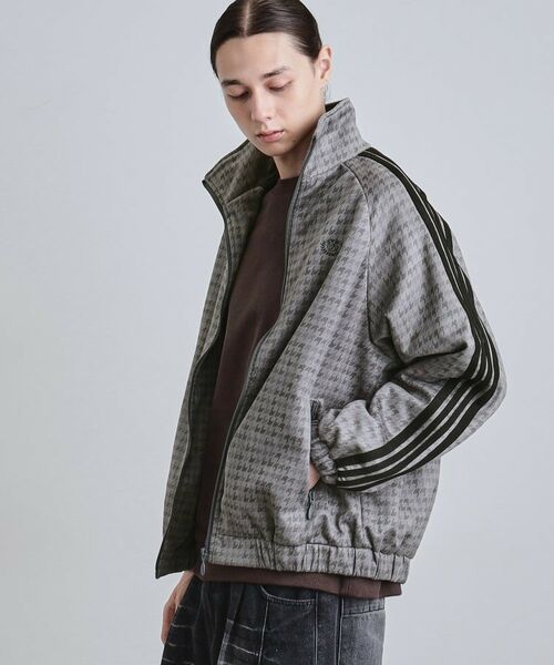 tk.TAKEO KIKUCHI / ティーケー タケオキクチ レザーブルゾン・ジャケット | フェイクスエードトラックジャージ(ブルー(093))