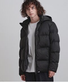 tk.TAKEO KIKUCHI / ティーケー タケオキクチ レザーブルゾン・ジャケット | ポリストレッチ中綿フードブルゾン