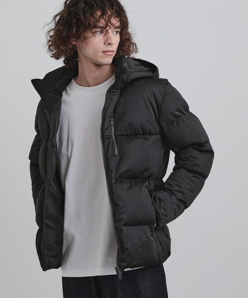 tk.TAKEO KIKUCHI / ティーケー タケオキクチ レザーブルゾン・ジャケット | ポリストレッチ中綿フードブルゾン | 詳細1