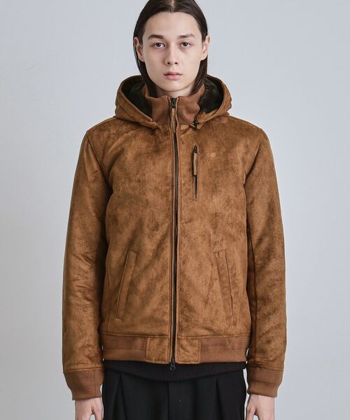 tk.TAKEO KIKUCHI / ティーケー タケオキクチ レザーブルゾン・ジャケット | 中綿スエードキルトフードブルゾン | 詳細11