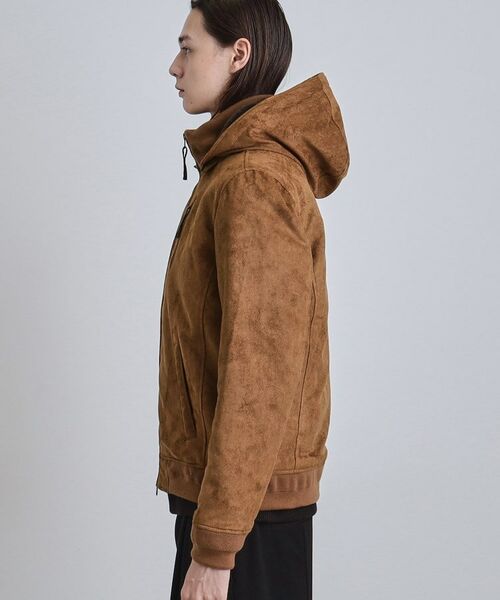 tk.TAKEO KIKUCHI / ティーケー タケオキクチ レザーブルゾン・ジャケット | 中綿スエードキルトフードブルゾン | 詳細12