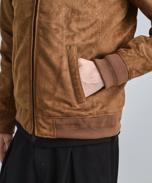 tk.TAKEO KIKUCHI / ティーケー タケオキクチ レザーブルゾン・ジャケット | 中綿スエードキルトフードブルゾン | 詳細19