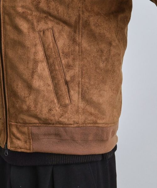 tk.TAKEO KIKUCHI / ティーケー タケオキクチ レザーブルゾン・ジャケット | 中綿スエードキルトフードブルゾン | 詳細20