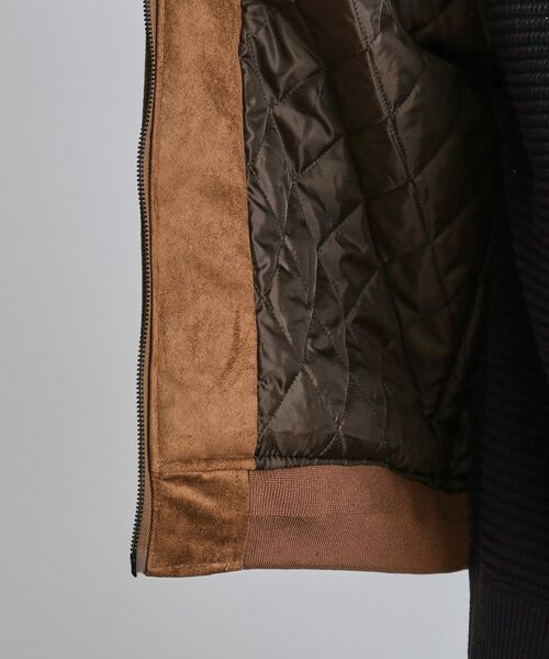 tk.TAKEO KIKUCHI / ティーケー タケオキクチ レザーブルゾン・ジャケット | 中綿スエードキルトフードブルゾン | 詳細21